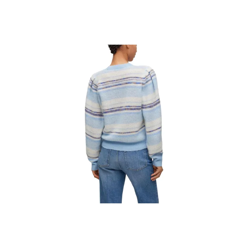 Boss Stripe pattern Crew neck Sweatshirt-3