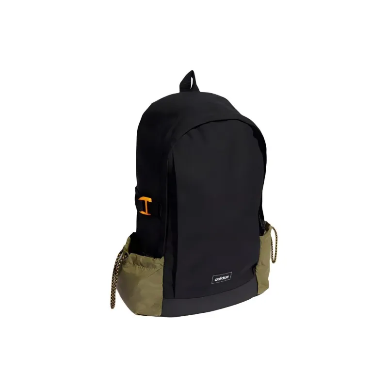 Adidas Neo Polyester Backpack Regular Unisex Black & Army Green-1