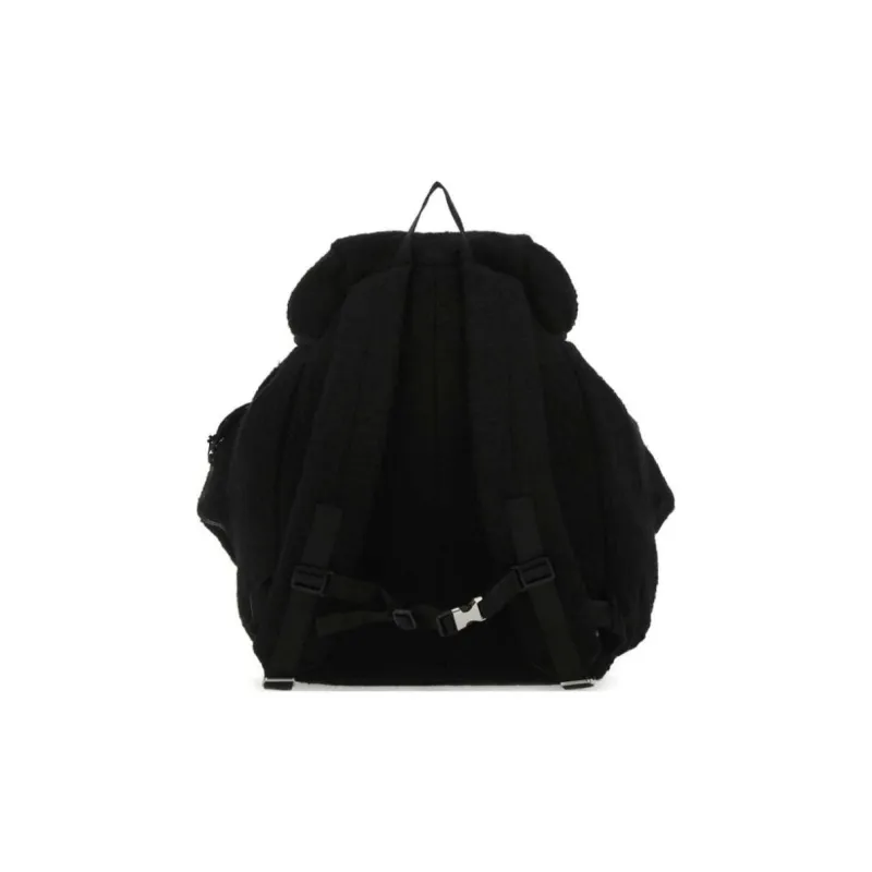 ADER ERROR Lambswool Texture Nylon Trim Backpack Regular Unisex Black-4