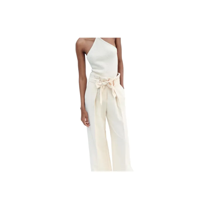 ZARA Suit Trousers Women's White-2