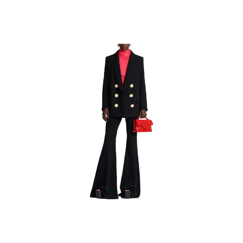 BALMAIN Button Embellished Crepe Jacket-1