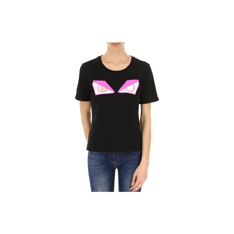 FENDI T-Shirts Women's Black-1