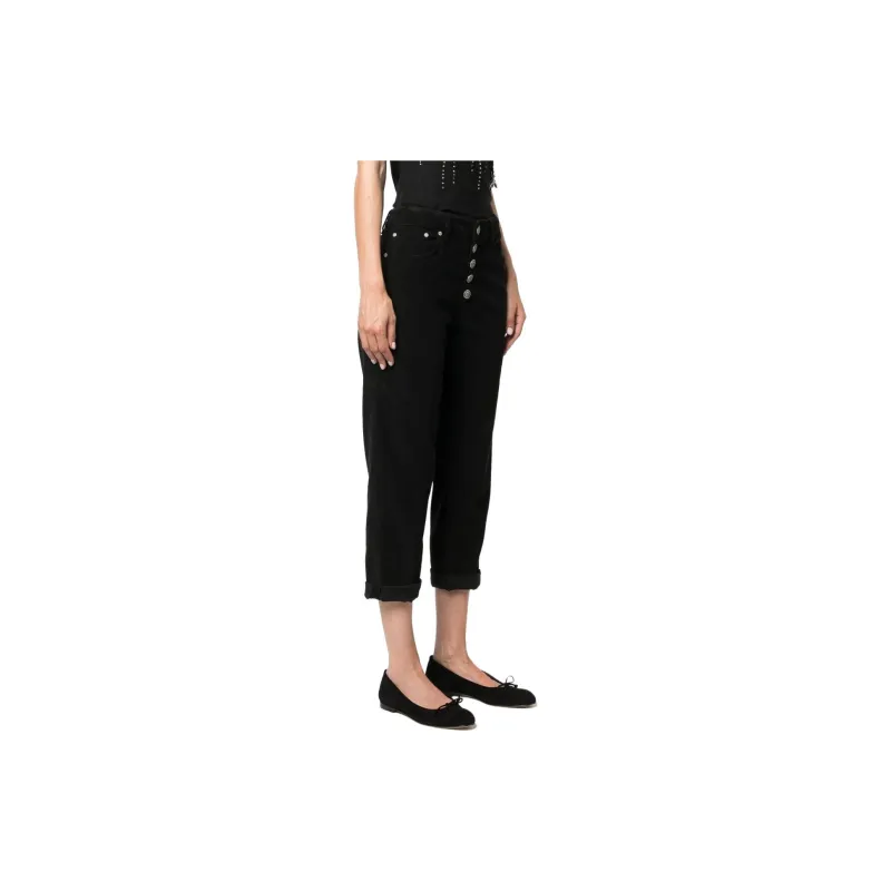 Dondup Mid-Rise Tapered-Leg Cropped Jeans-2