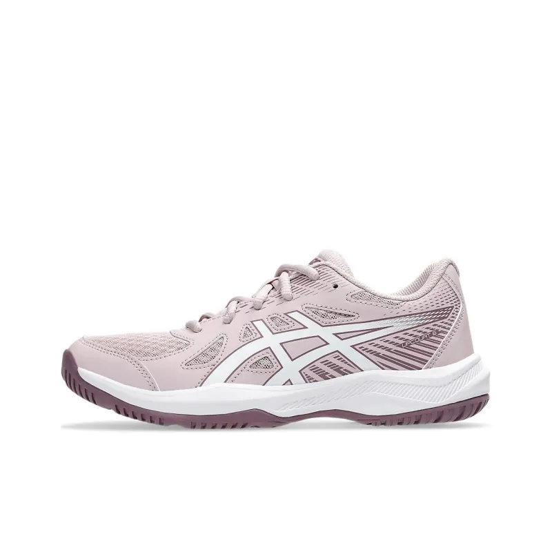 Asics Gel Upcourt 6 Anti Slip Wear Resistant Low Top Kids' Running Shoes Lotus Color Teenagers-0