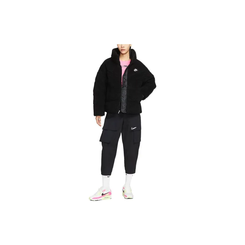 Nike Velvet Jackets Women's Black-2