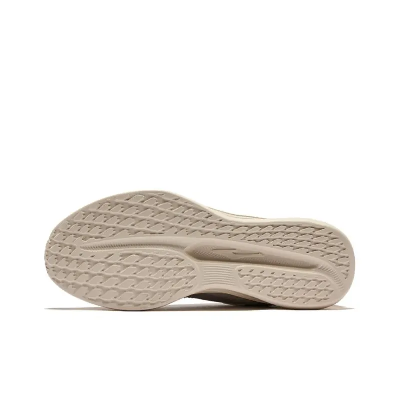 Erke Ling Yue 2.0 Cushioned Water Resistant Rebound Low Top Running Shoes Men's Light Linen Brown Stone-4
