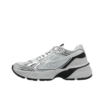 PALM ANGELS Metallic Effect Palm Patch Sneakers