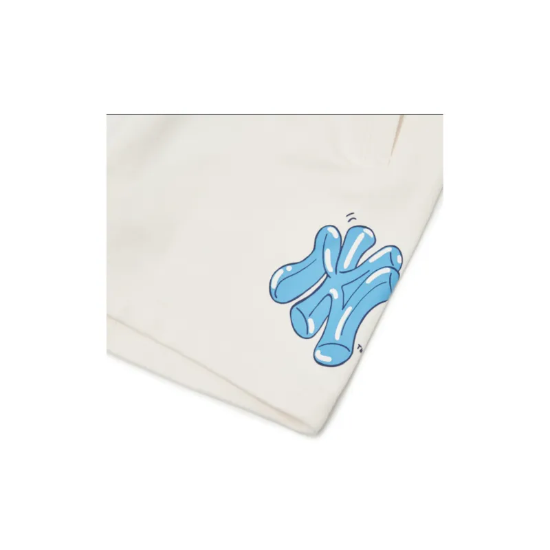 MLB LIKE Shorts Unisex Ivory White-3