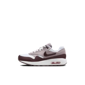 Nike Air Max 1 Anti Slip Wear Resistant Kids Lifestyle Shoes White Purple Kids'