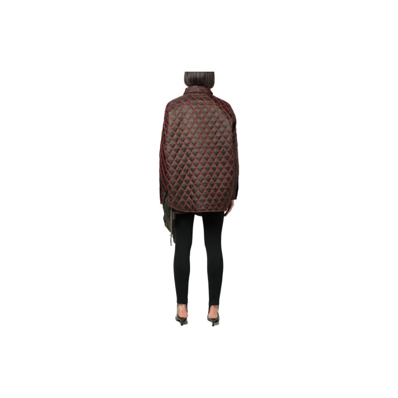 DIESEL Jackets Coats Women's Black Red-2