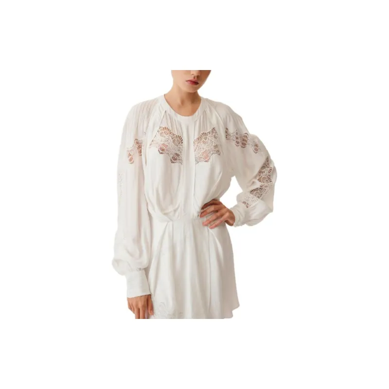 IRO NIGHT Belinda Lace trim Dress-3