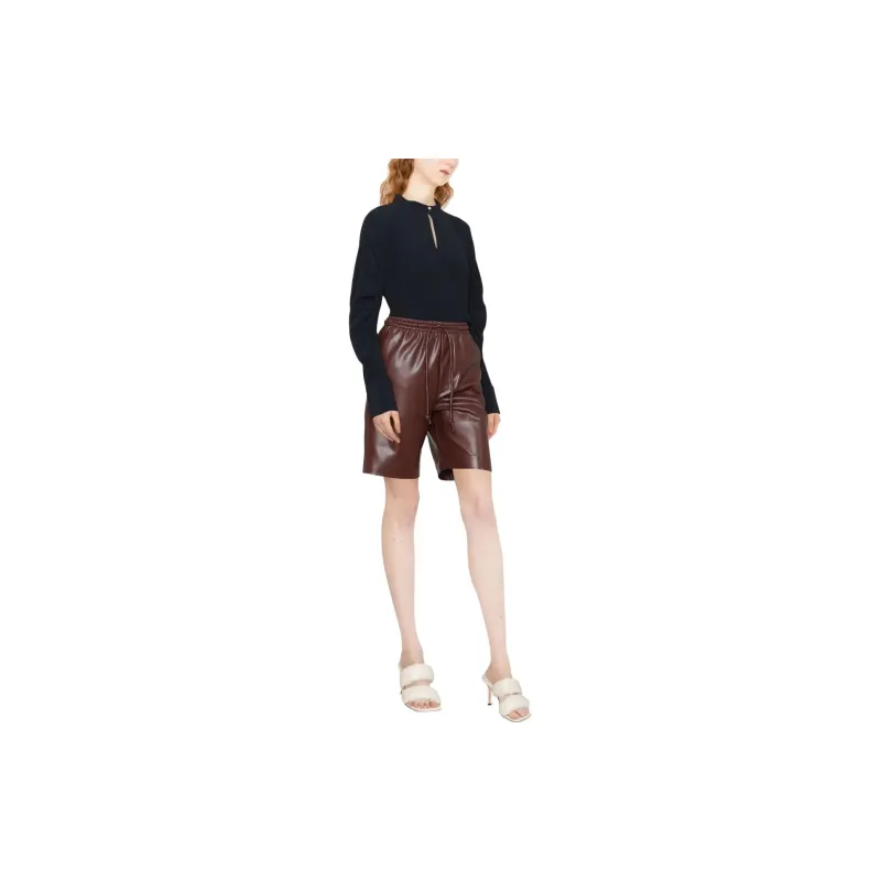Ferragamo Keyhole neck Longsleeved Silk Blouse-2