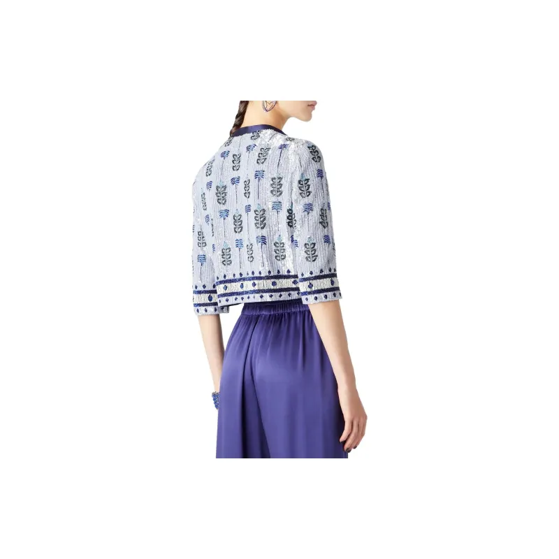 GIORGIO ARMANI Crop Tops Women's Light Lavender-1