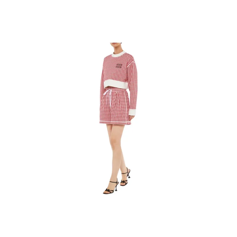 MIU MIU SS22 Casual Shorts Women's Red-2
