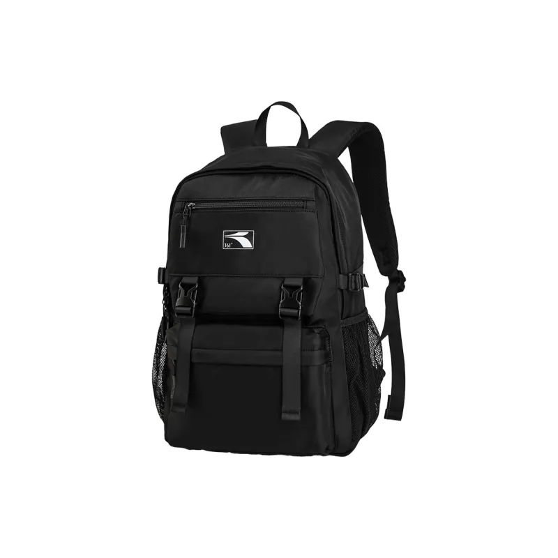 361° Polyester Backpack Computer Backpack Hiking Bag Regular Unisex Black/White-1
