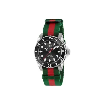 GUCCI Dive Collection Wrist Watch Automatic Mechanical Movement Nylon Strap 40mm Black Dial Unisex