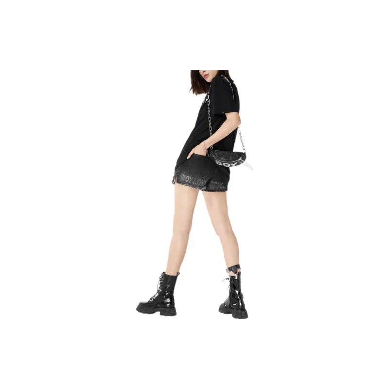 Boy London Denim Shorts Women's Black-2