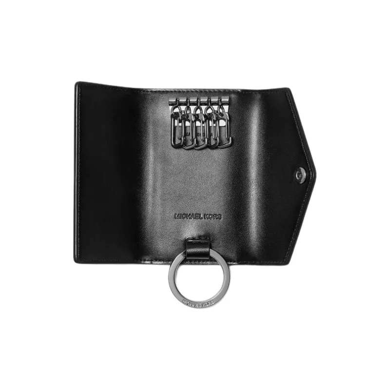 MICHAEL KORS Coated Canvas Key Pouch Men's Black-2