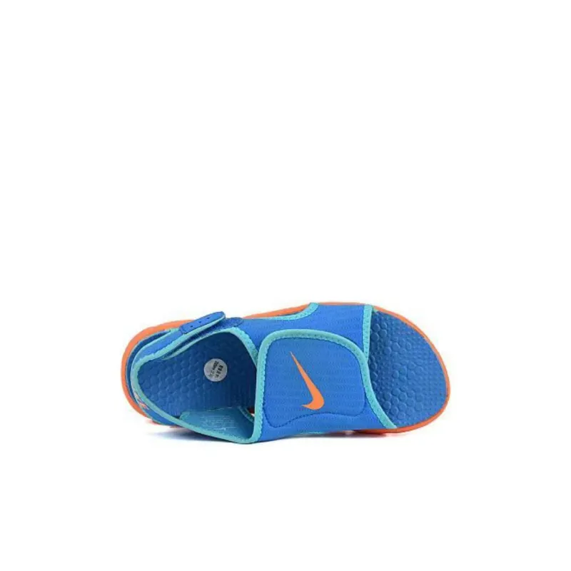 Nike Sunray Adjust 4 Anti Slip Wear Resistant Children's Sandals Blue Orange Kids'-3