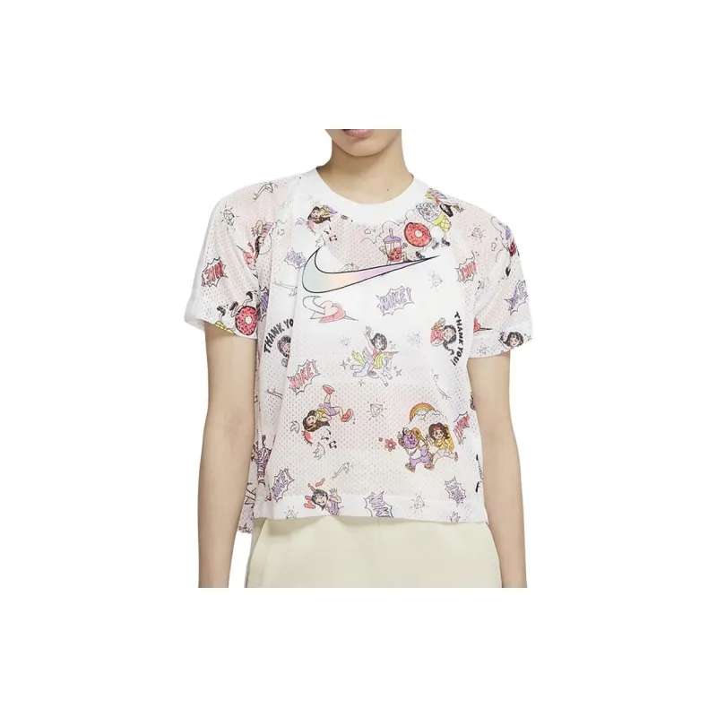 Nike T Shirts Women's White-3