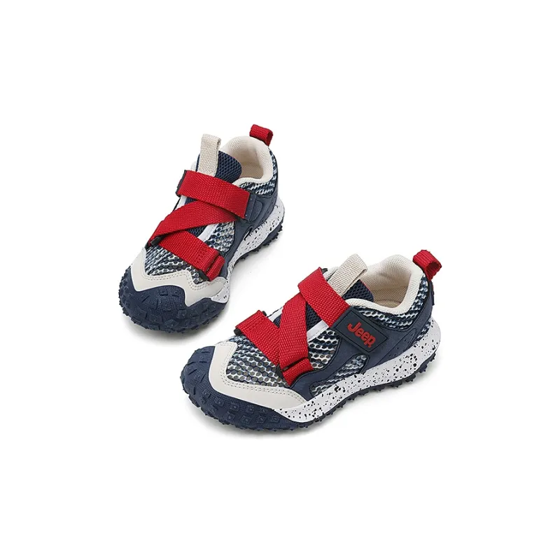 Jeep Anti Slip And Wear Resistant Breathable Kids Lifestyle Shoes Dark Blue Red Kids'-4