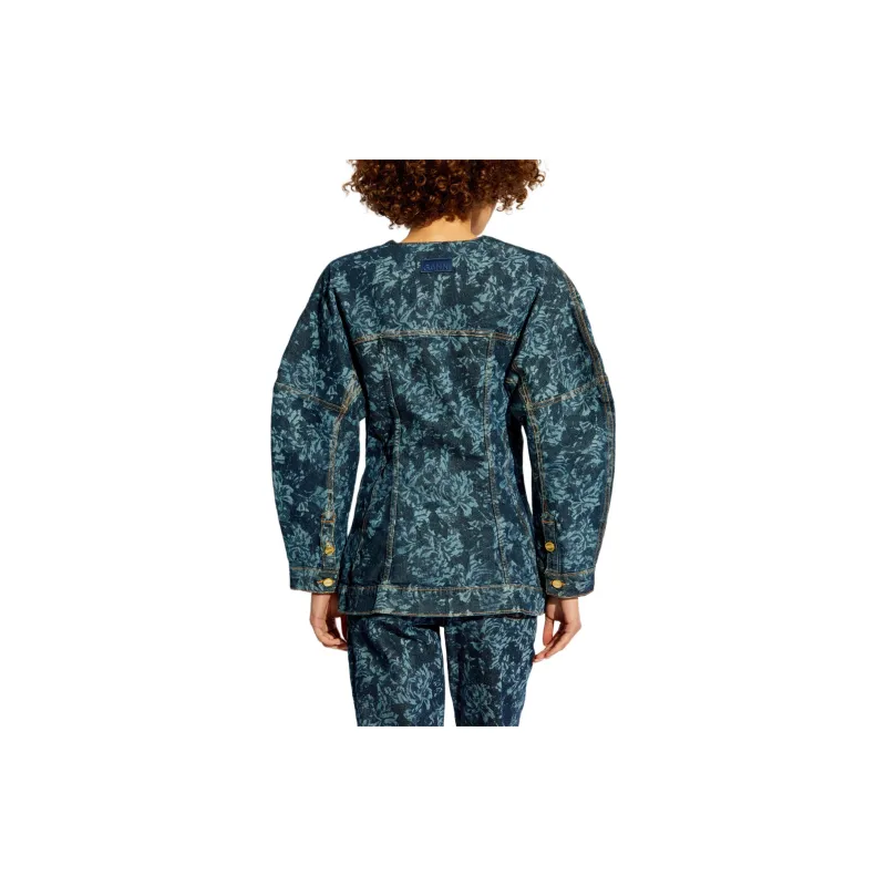 GANNI Lazer Denim Blazer-2