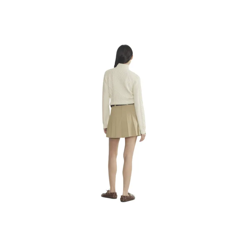 ARITZIA Sunday Best Boreal 1/4 Zip Sweater Sweater Women's Whisper White-3