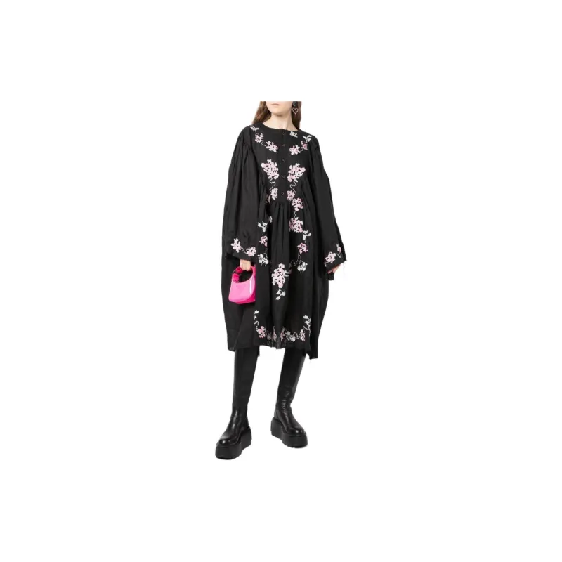 NATASHA ZINKO Geometric embroidered Midi Dress-1