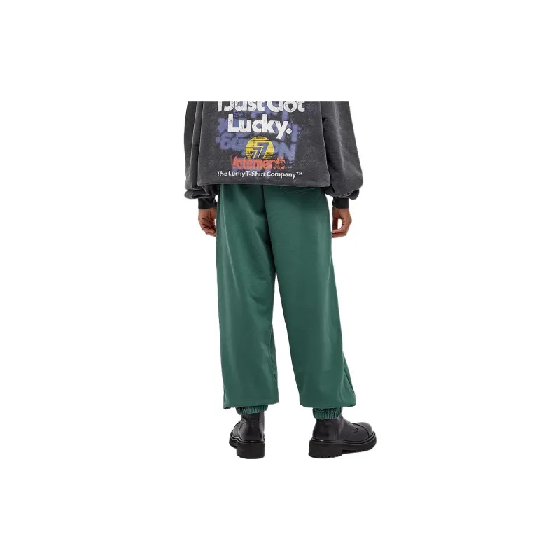 Vetements Knitted Sweatpants Women's Green-3