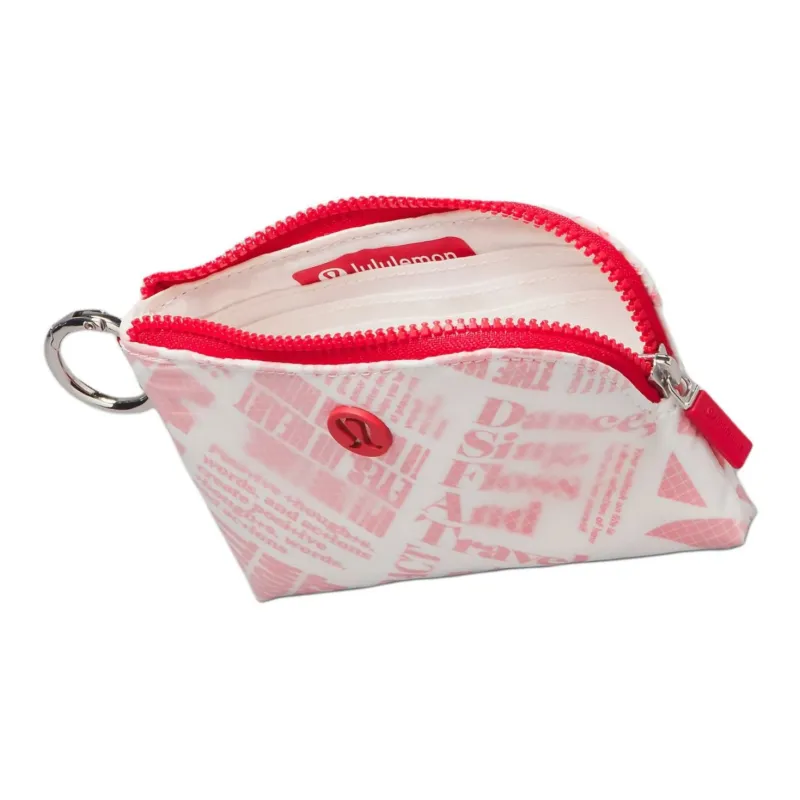 Lululemon Recycled Nylon Card Holder Regular Women's Pink & White-4
