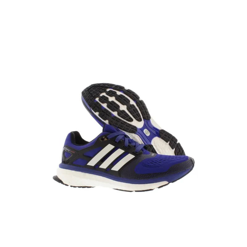 Adidas Energy Boost Cushioning And Breathable Low Top Running Shoes Blue Purple Kids'-3