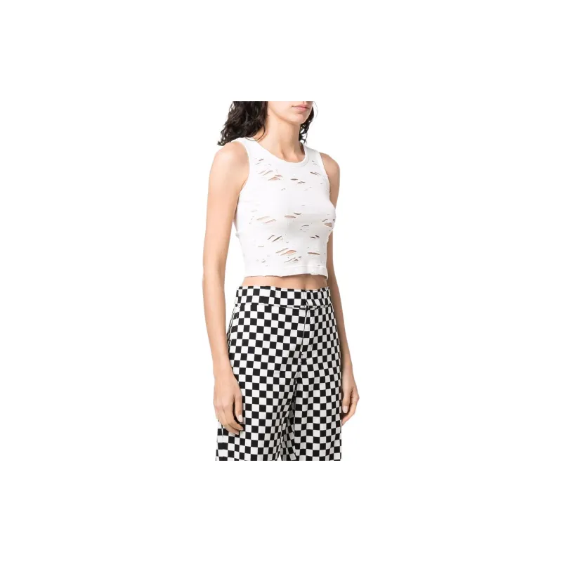 R13 Destroyed Cropped Tank Top-3