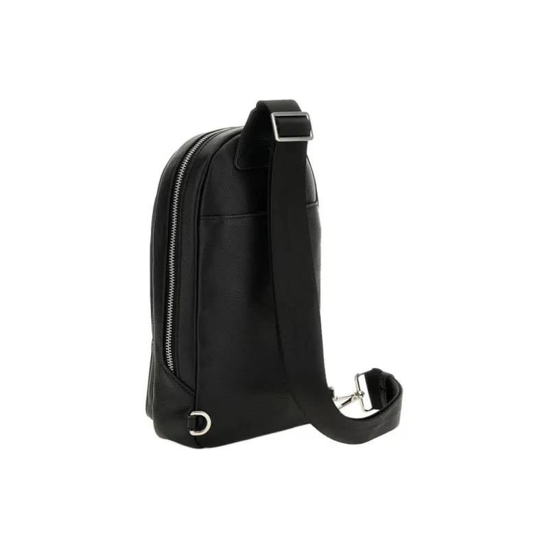 GUESS Polyurethane Crossbody One Shoulder Sling Bags Men's Black-1