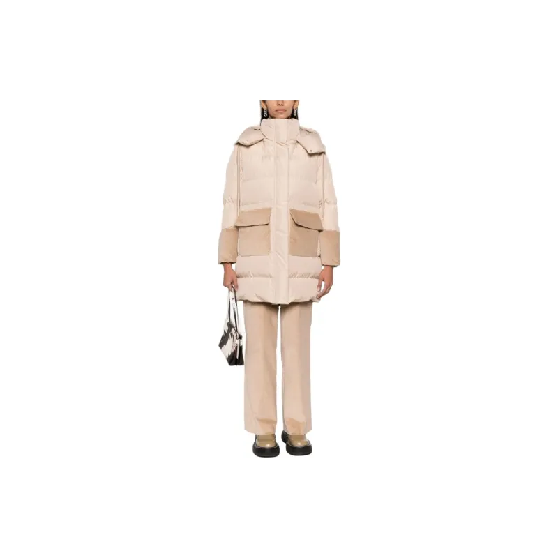 Lorena Antoniazzi Hooded Panelled Padded Coat-1