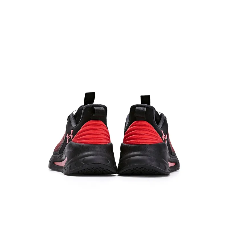 Under Armour Slip Resistant Anti Kick Wear Resistant Breathable Lightweight Warm Running Shoes Black White Kids'-6