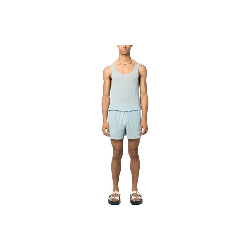 Ludovic De Saint Sernin Casual Shorts Men Light Blue-1