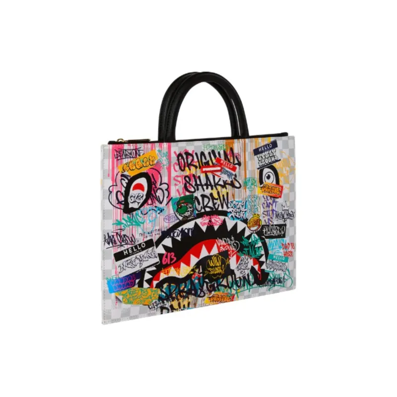 SPRAYGROUND Artificial Leather Handheld Laptop Bag Regular Unisex Multicolor-1