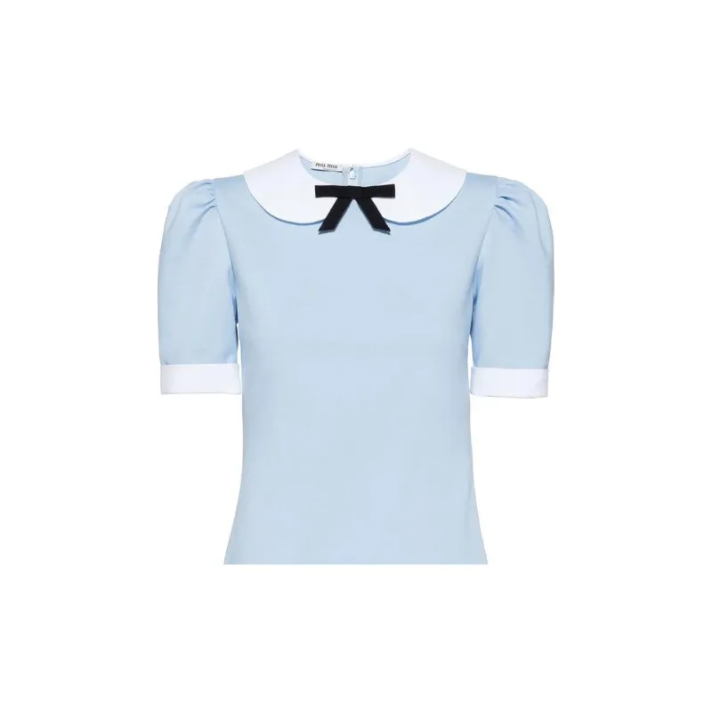 MIU MIU SS22 Dress Women's Sky Blue-4