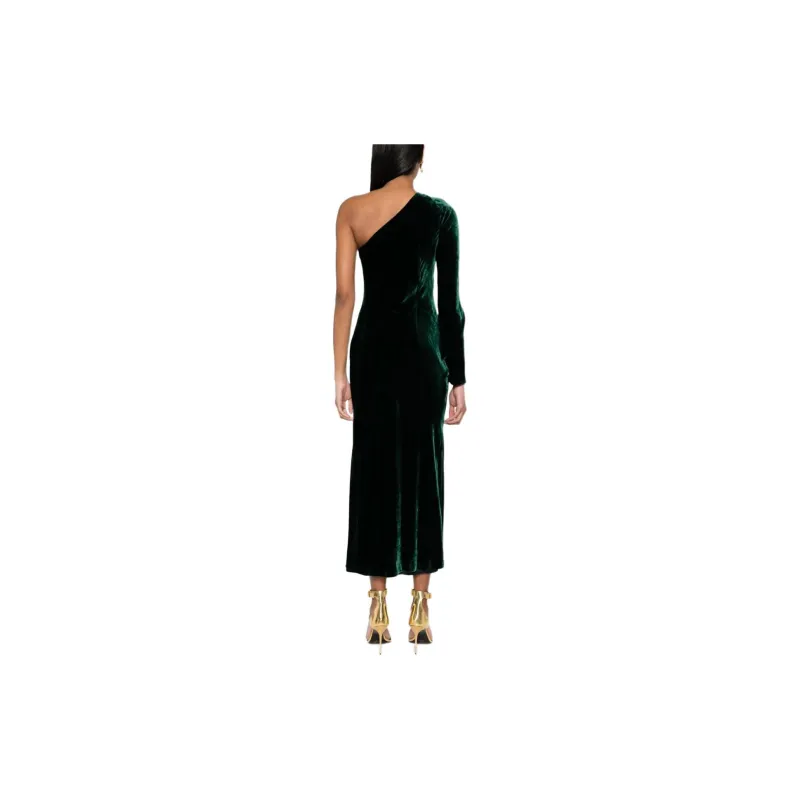 Polo Ralph Lauren Lacee One shoulder Velvet Dress-1