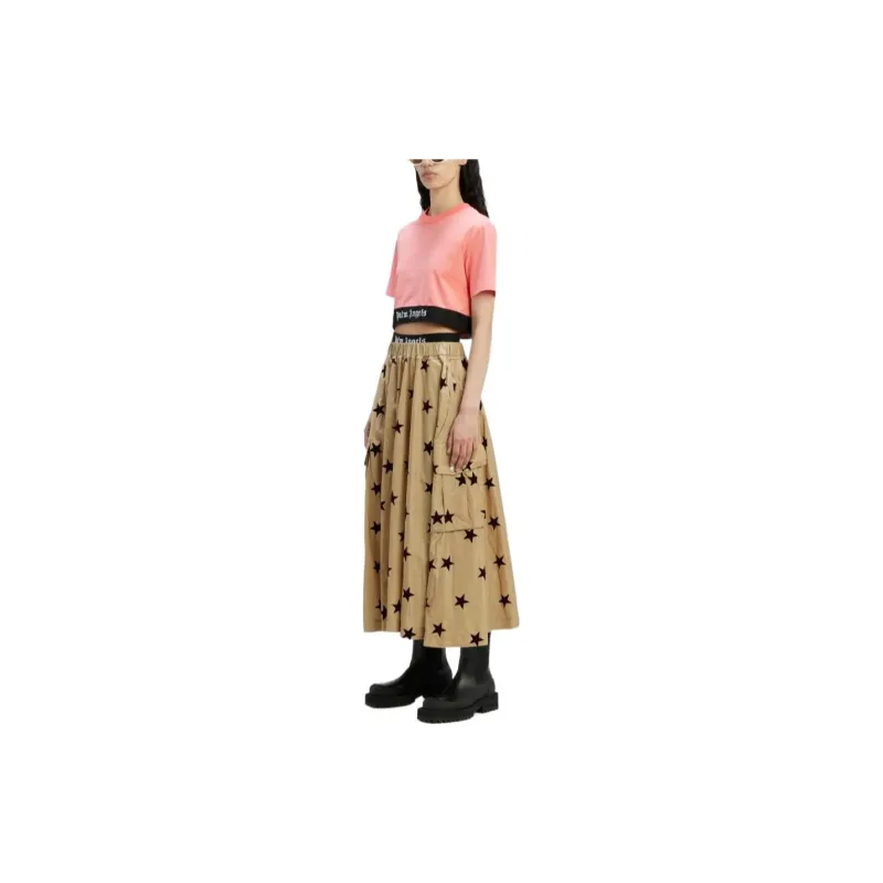 PALM ANGELS Crop Tops Women's Pink-1