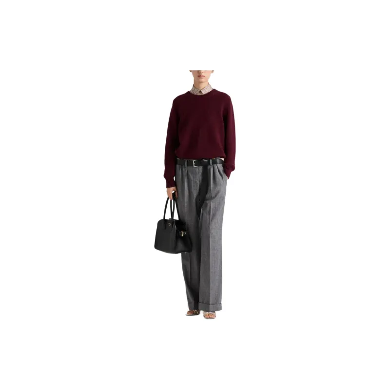 PRADA Crew neck Cashmere wool Jumper-1