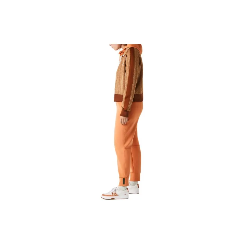 LACOSTE Knitted Sweatpants Women's Orange-4