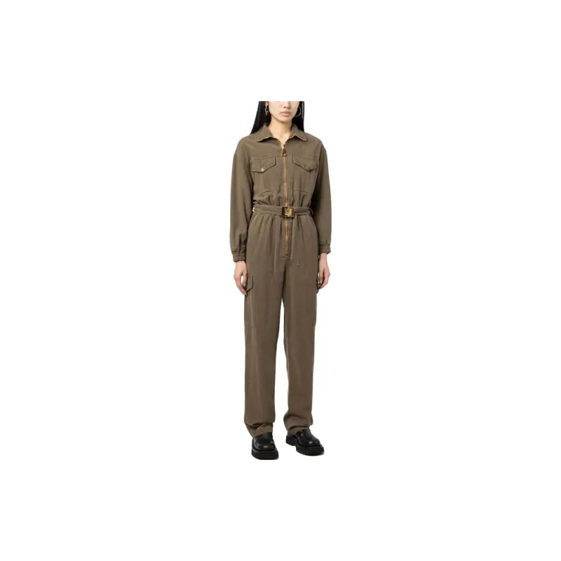 Elisabetta Franchi Logo plaque Belted Jumpsuit-3