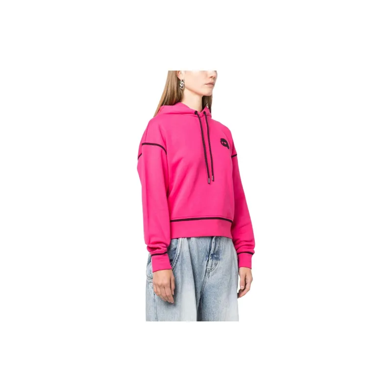 KARL LAGERFELD / Karl Lagerfeld Jeans Logo-patch Drawstring Hoodie-2