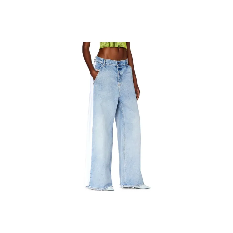 DIESEL D Sire Work Low Rise Wide Leg Jeans-3