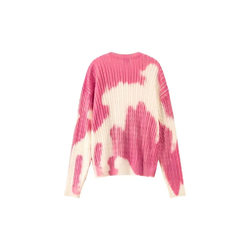 NO ONE ELSE Knitwear Unisex Pink Tie Dye-1