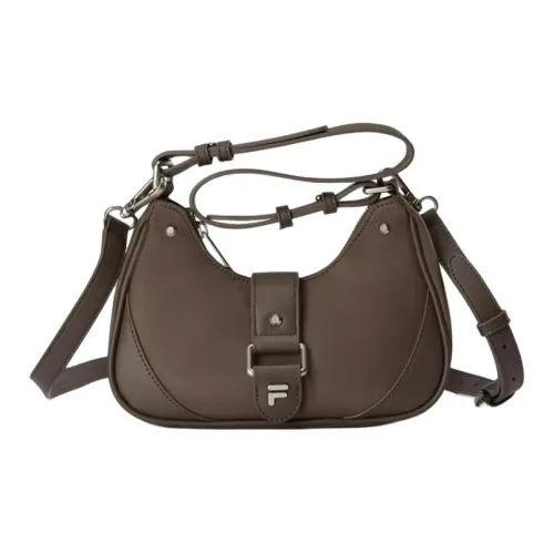 FILA FUSION FUSION LIFE Fabric Handbag Shoulder Bag Mini Women's Light Coffee Brown