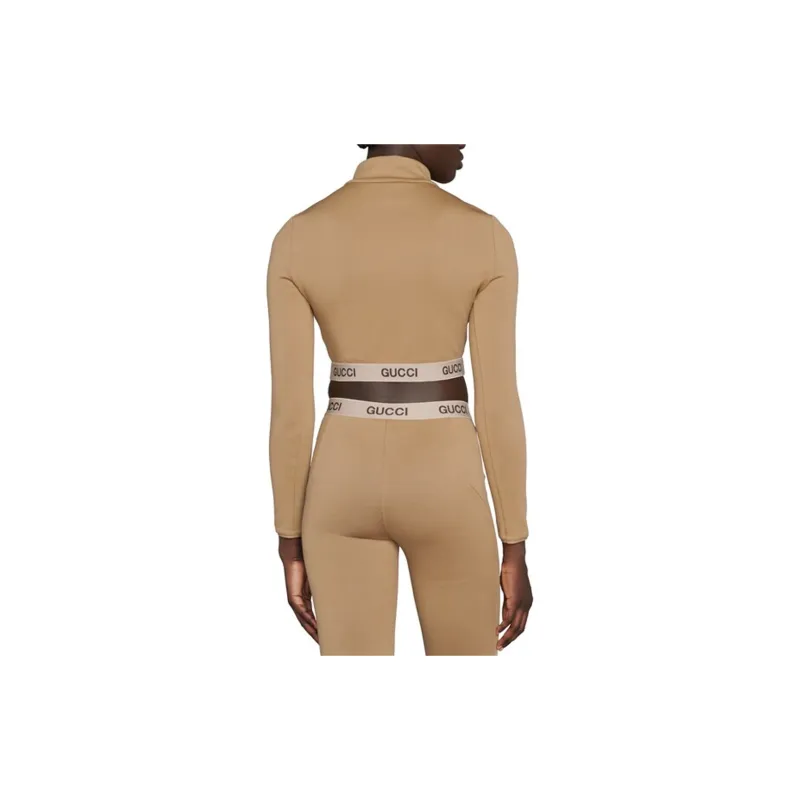 GUCCI X The North Face Cropped Top Camel-4
