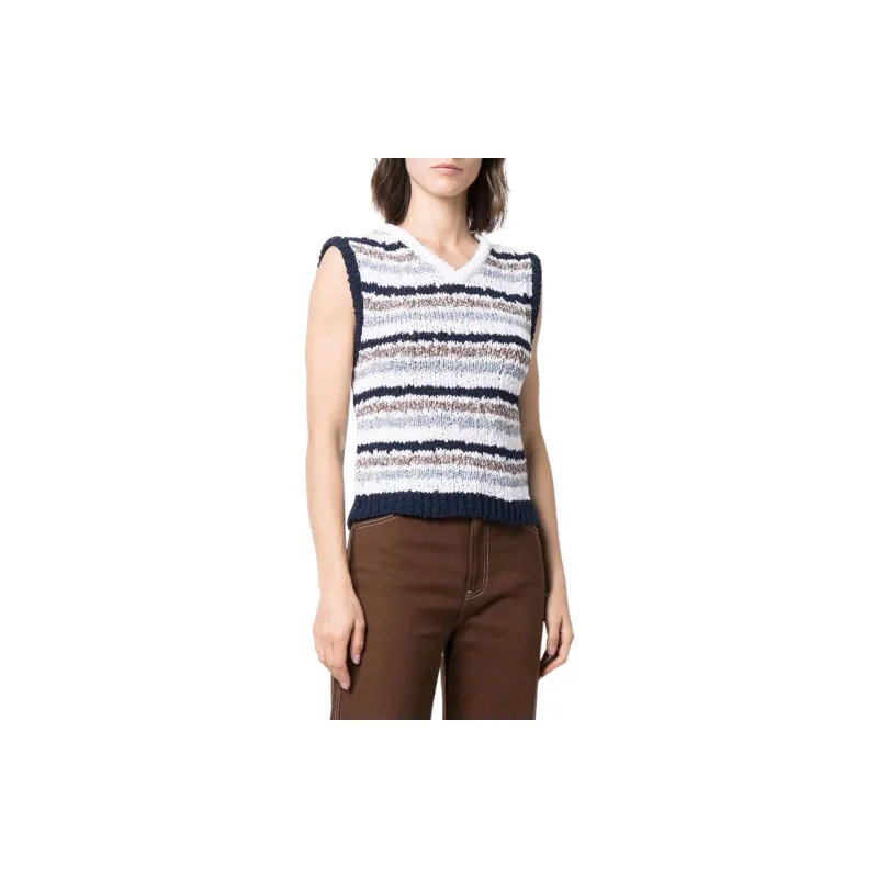 MARNI V Neck Sweater 'Light Navy'-3