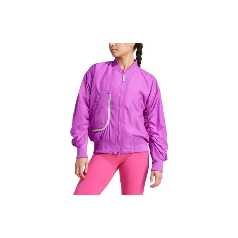 Adidas Logo appliqué Bomber Jacket-3